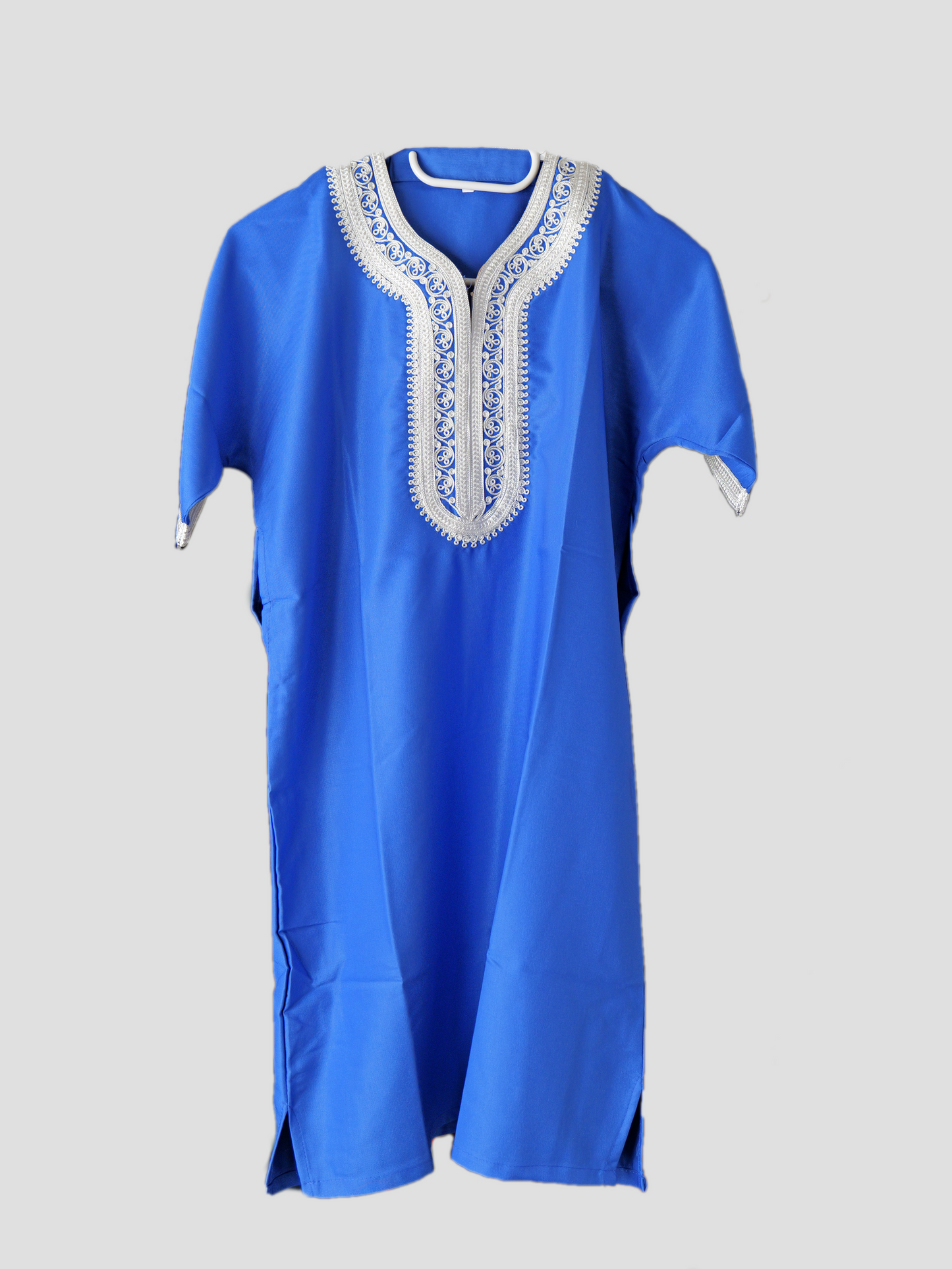 Kinder Abaya Blau-Weiß