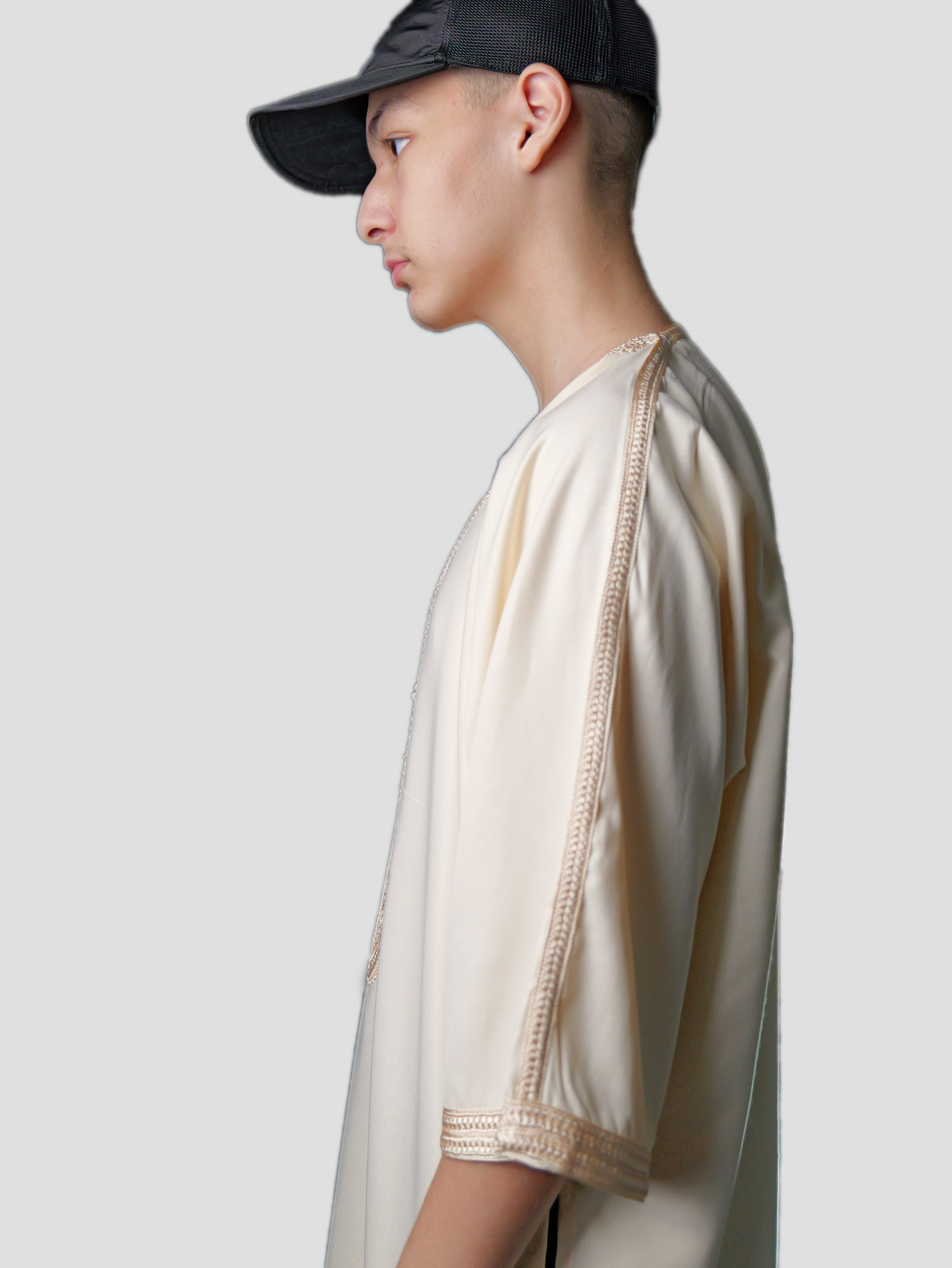 Männer Abaya Apricot-Apricot