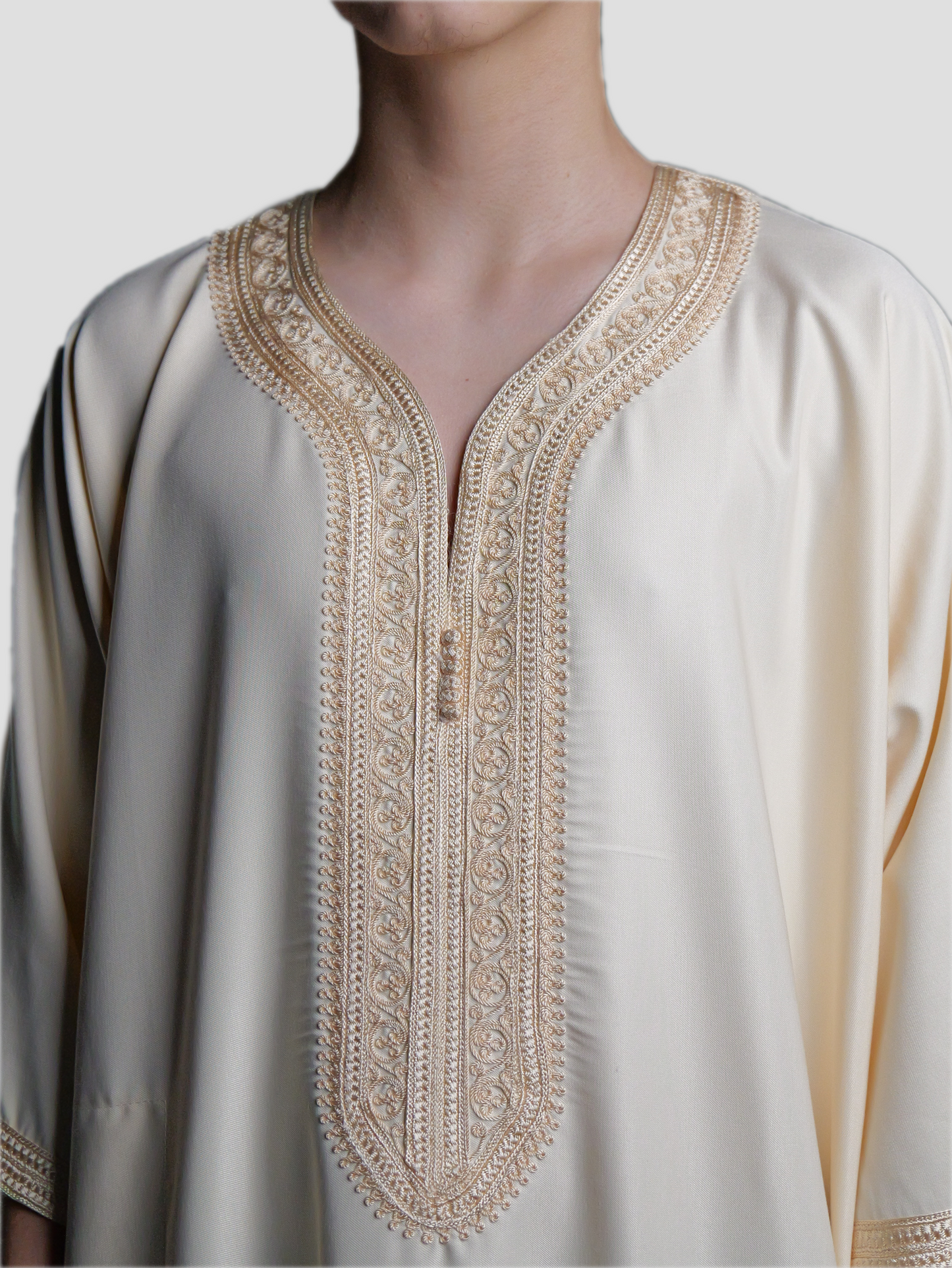 Männer Abaya Apricot-Apricot
