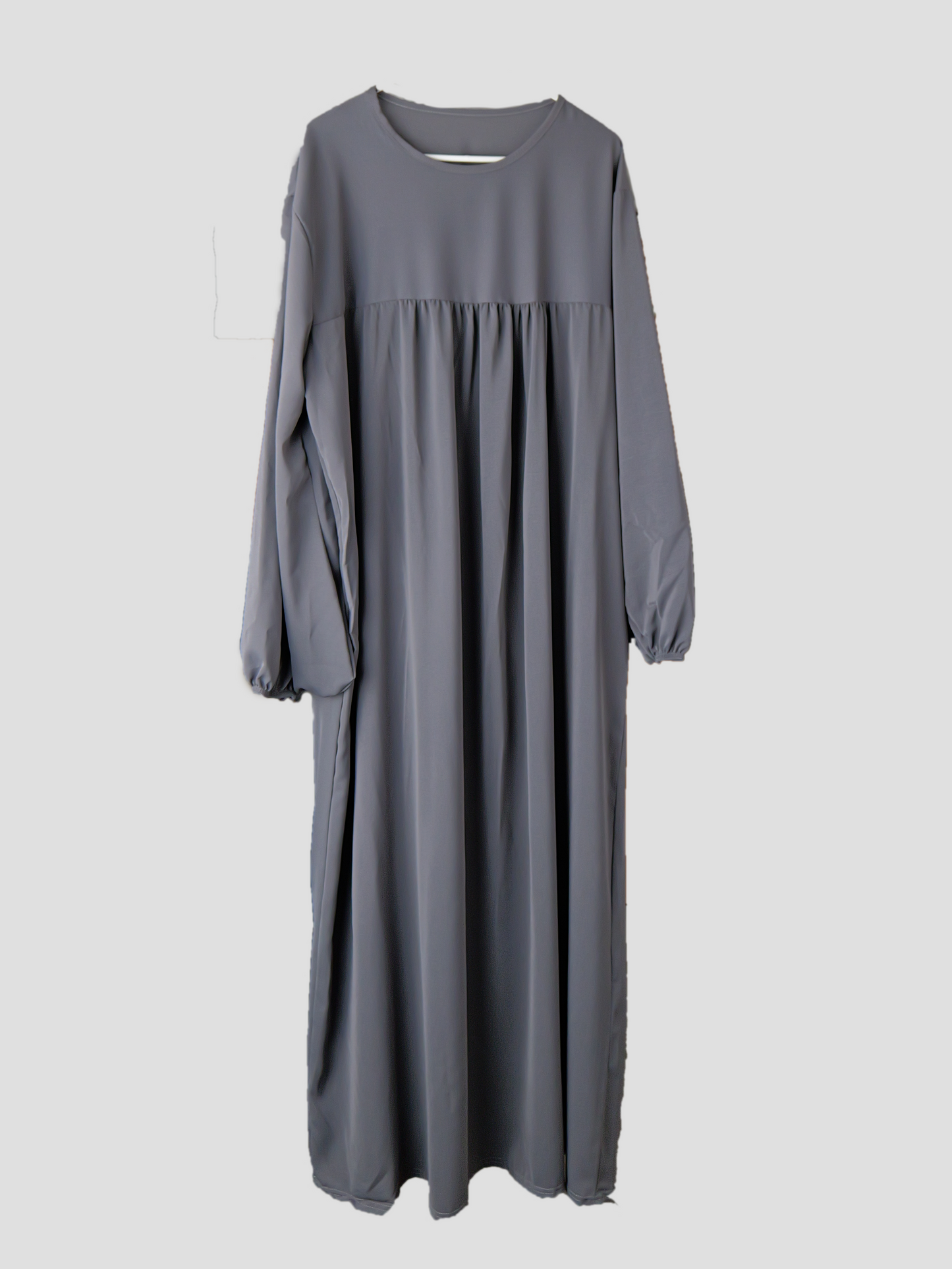 Frauen Abaya mit Ballonärmeln in Grau