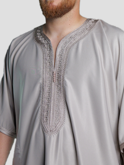 Männer Abaya Taupe-Taupe